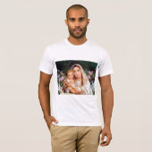 賛美ヴァージンメアリーと乳児チャイルドイエス Tシャツ (正面フル)