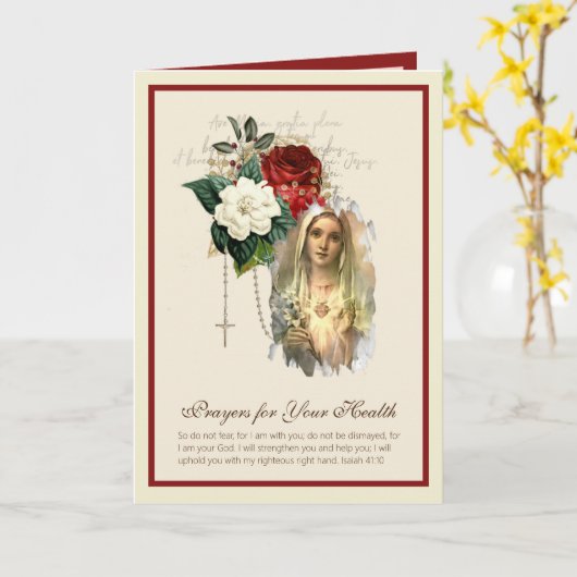 賛美ヴァージンメアリーのロザリオのバラが良いカードを取得 カード (黄色い花)