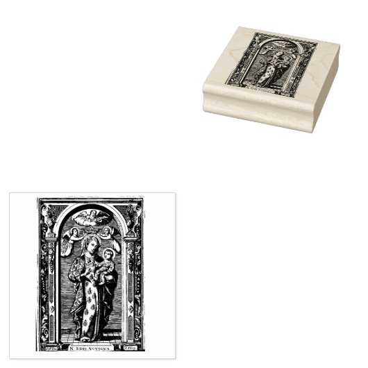 賛美ヴァージンメアリーイエス宗教的 ラバースタンプ (押印)