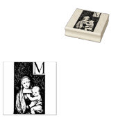 賛美ヴァージンメアリーイエス宗教的 ラバースタンプ (押印)