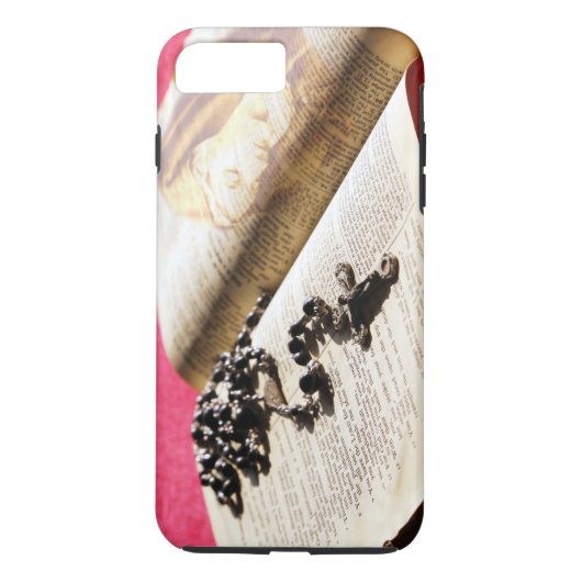 賛美ヴァージンメアリーバイブルロザリオ Case-Mate iPhoneケース (裏面)