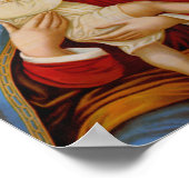 賛美ヴァージンメアリー女王天国イエスキリスト ポスター (角)