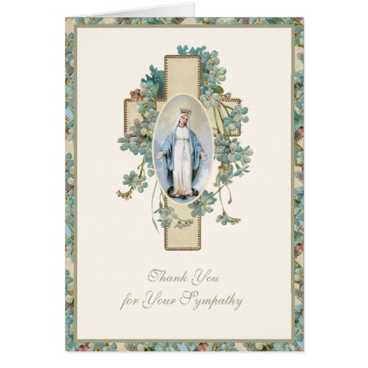 賛美ヴァージンメアリー宗教葬儀の弔意 (正面)