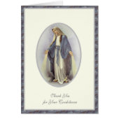 賛美ヴァージンメアリー宗教葬儀の弔意 (正面)