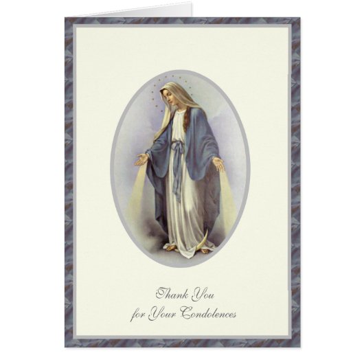 賛美ヴァージンメアリー宗教葬儀の弔意 (正面)