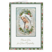 賛美ヴァージンメアリー宗教葬儀の弔意 (正面)