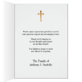 賛美ヴァージンメアリー宗教葬儀の弔意 (内側 (右))