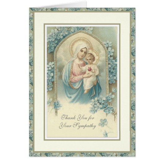 賛美ヴァージンメアリー宗教葬儀の弔意 (正面)