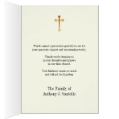 賛美ヴァージンメアリー宗教葬儀の弔意 (内側 (右))