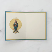 賛美ヴァージンメアリー母カトリック宗教信者 カード (内部)