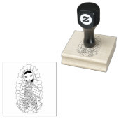 賛美ヴァージンメアリー・グアダルーペ ラバースタンプ (押印)