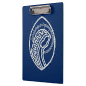 賛美ヴァージンメアリー、ホワイトレース、ネイビーブルー クリップボード (左)