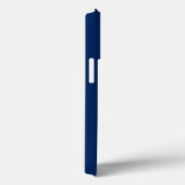 賛美ヴァージンメアリー、ホワイトレース、ネイビーブルー Case-Mate iPhoneケース (裏面 / 右)