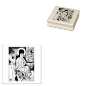 賛美ヴァージンメアリ・イエス・セント・ジョセフ・クリスマス ラバースタンプ (押印)