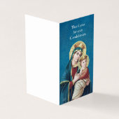 賛美ヴァージンメアリ・カトリック弔意ありがとう 名刺 (外部)