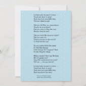 賛美ヴァージンメアリ・カトリック祈りの言葉詩カード 招待状 (裏面)