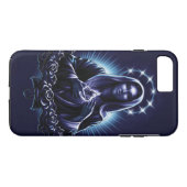 賛美ヴァージンメアリ – パープルマドンナとバラ Case-Mate iPhoneケース (裏面(横))