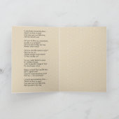 賛美ヴァージンヴィンテージ詩祈りの言葉 カード (内部)