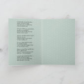 賛美ヴァージン小さな女の子詩 カード (内部)