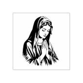 賛美ヴァージン母メアリー・カトリック宗教 ラバースタンプ (インプリント)