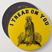 賛美ヴァージン母メアリー・カトリック宗教 缶バッジ (正面&裏面)