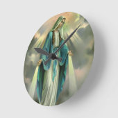 賛美ヴァージン ラウンド壁時計 (傾斜)