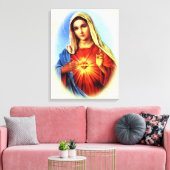賛美ヴァージン – 神の母 キャンバスプリント (インサイチュ (リビング))
