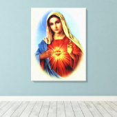 賛美ヴァージン – 神の母 キャンバスプリント (インサイチュ (ウッドフロア))