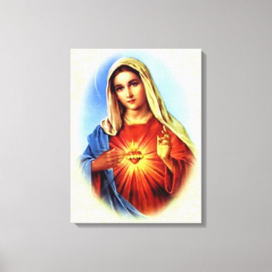 賛美ヴァージン – 神の母 キャンバスプリント (正面)
