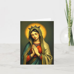 賛美ヴァージンMary Greeting Card カード
