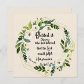 賛美信じクリスチャンカードの名前 (正面/裏面)