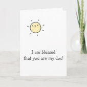 賛美先生は私のDoc - Doctor Thank You カード (正面)
