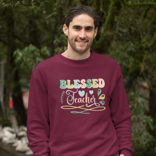 賛美先生新学期デザイン スウェットシャツ