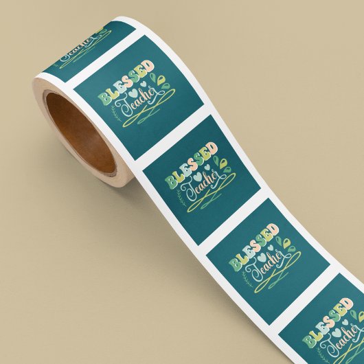 賛美先生新学期デザイン スクエアシール