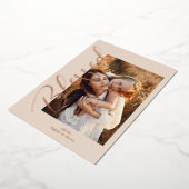 賛美写真クリスマスバラ金ゴールド 箔シーズンカード (回転した状態)