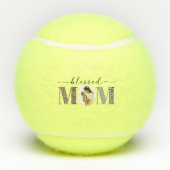 賛美写真パーソナライズされた テニスボール (裏面)