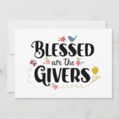 賛美君と同じようにギバーだ感謝してい! カード (正面)