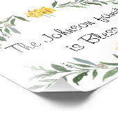 賛美家族ポスターパーソナライズされた フォトプリント            (角)