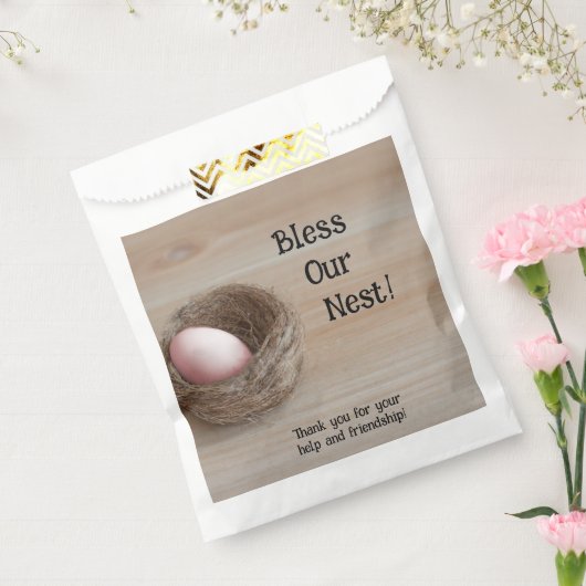 賛美巣、ネスティングパーティー フェイバーバッグ (封をした状態)