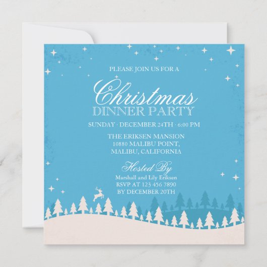 賛美平和と喜びクリスマスパーティの招待状付き 招待状 (裏面)