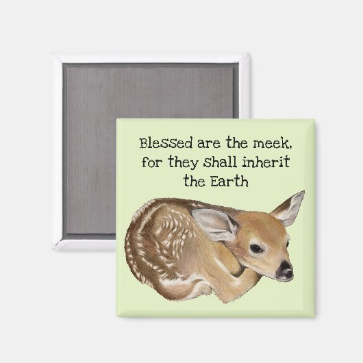 賛美弱い子犬 マグネット (正面/裏面)