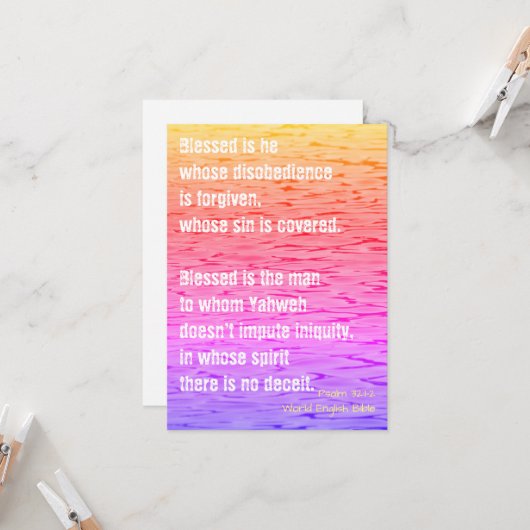 賛美彼は…… カード (正面/裏面インサイチュ)