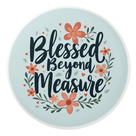 賛美感動的フローラ芸術 セラミックノブ (正面)