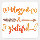 賛美感謝 スクエアシール (正面)