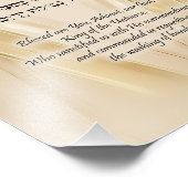 賛美手洗い用金ゴールド絹波 フォトプリント (角)