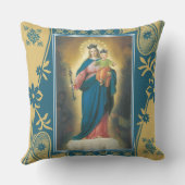 賛美救済ヴァージンマリアベビーイエス クッション (裏面)