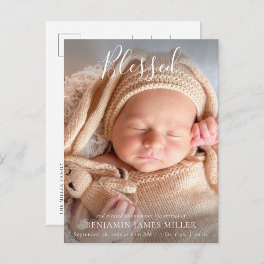 賛美教モダン書誕生 案内ポストカード (正面/裏面)