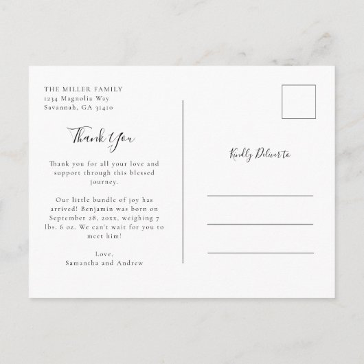 賛美教モダン書誕生 案内ポストカード (裏面)