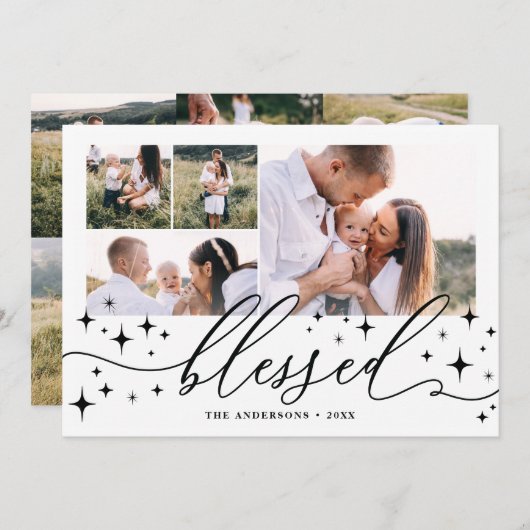 賛美数々のエレガントフォトスター シーズンカード (正面/裏面)