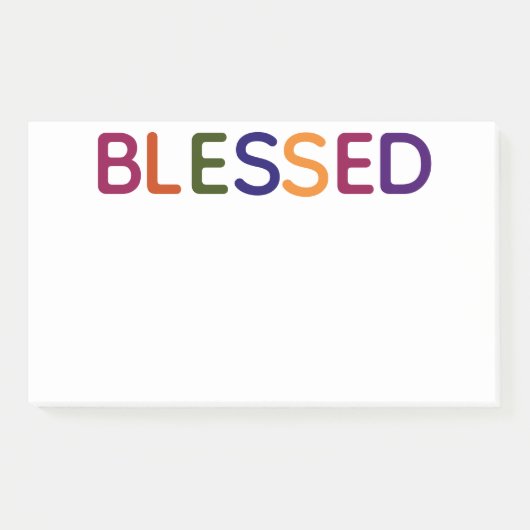 賛美数々の色10 x 6 ポストイット (正面)